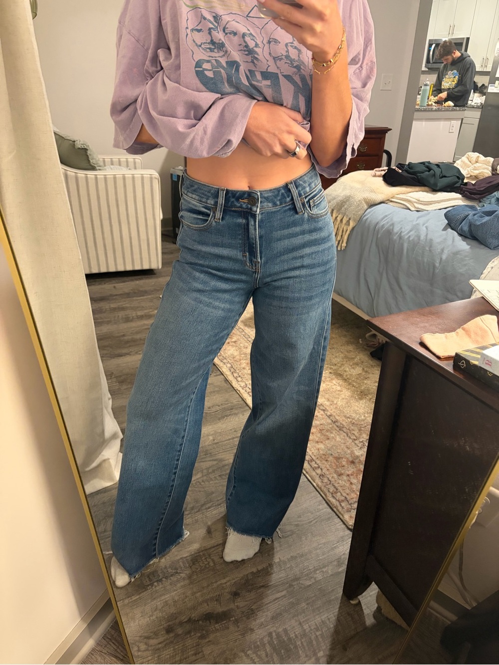 High-Rise Wide-Leg Women's Jeans in Medium Blue